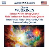 Peter Serkin, Lois Martin, Brentano String Quartet - Wuorinen: Second Piano Quintet/Scherzo/Viola Variations (CD)