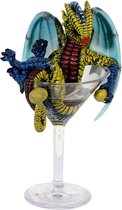 Boutique Trukado - Drankjes Draak - Martini - Sranley Morrison - Draak in Martini glas beeldje - hoogte 23cm