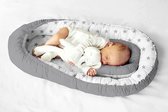 Multifunctional cuddly nest baby nest cocoon for babies and infants, cot bumper, travel bed, 100% cotton, anti-allergic