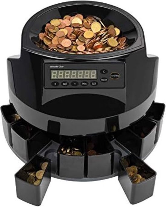 Munttelmachine - Geld Machine Teller - Geld Tel Machine - Zwart - Merkloos