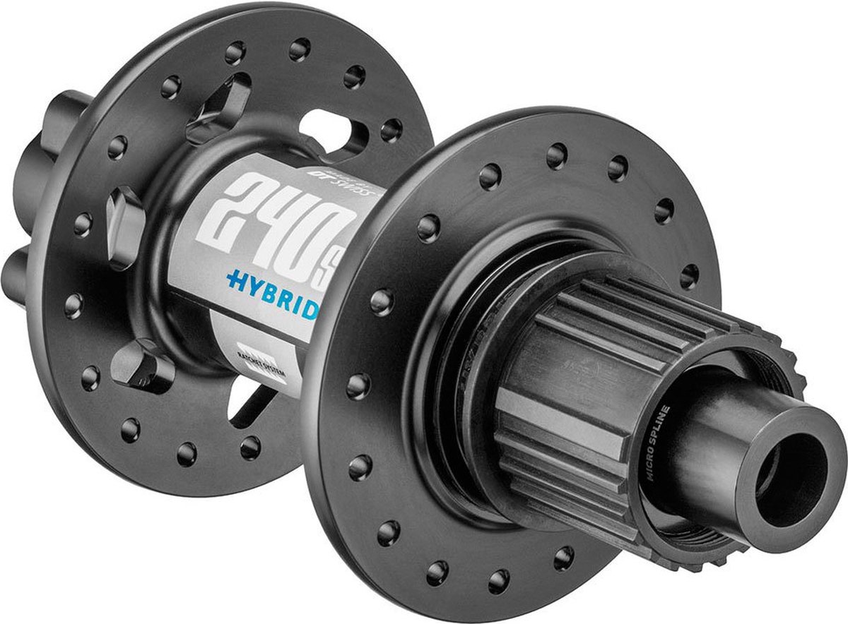 Dt Swiss 240 Classic 6b Hybrid System 24 Shimano Micro Spline Achternaaf Zwart,Grijs,Zilver 36H / 12 x 148 mm