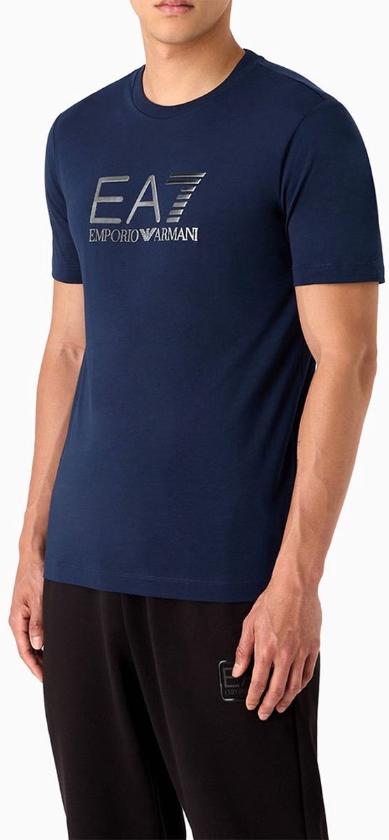 Ea7 Emporio Armani 6rpt71 T-shirt Met Korte Mouwen Blauw XL Man