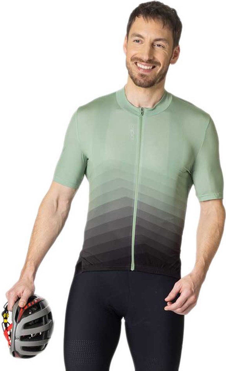 Odlo Zeroweight Korte Mouw Wielertrui Grijs S Man