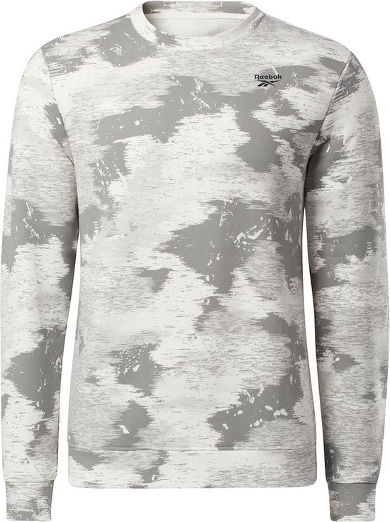 Reebok Identity Modern Camo Fleece Crew Sweatshirt Grijs S Man