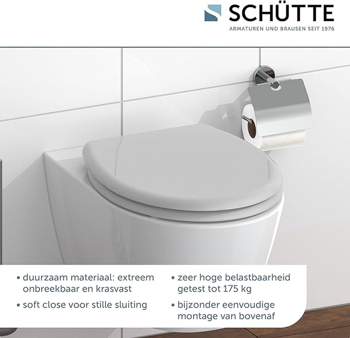 Goedkoopste closing mechanism I High quality - toiletdeksel met snelsluiting voor eenvoudige reiniging, Duroplast wc-deksel