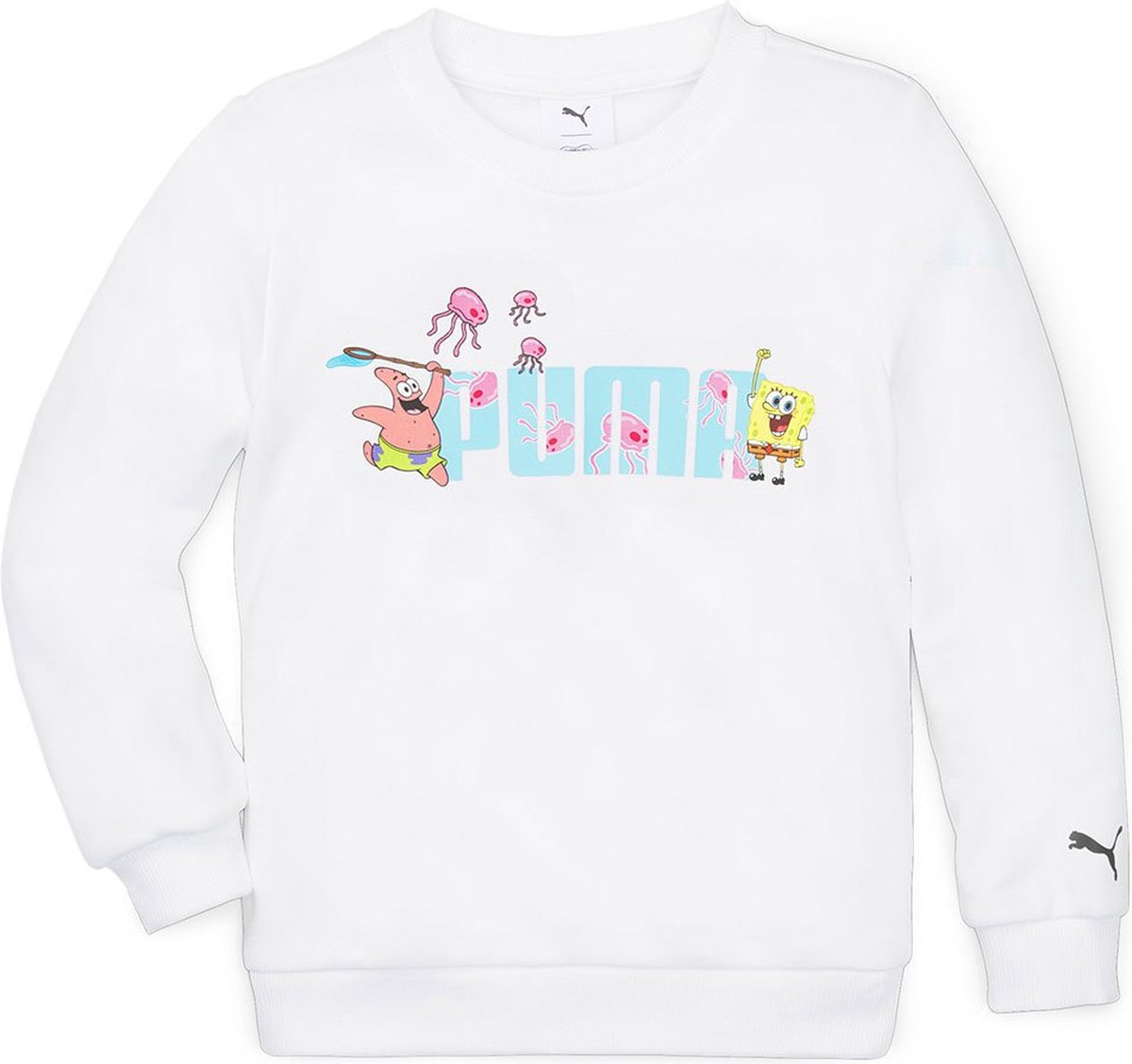 Puma X Spongebob Crew Sweatshirt 12-24 Months Jongen Wit