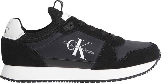 Calvin Klein Jeans Runner Sock Laceup Sneakers Zwart EU 43 Man
