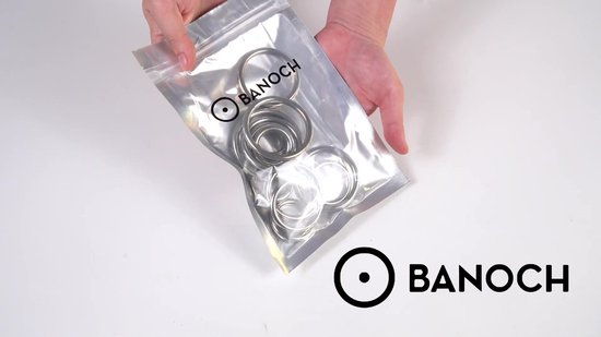 Banoch | Cockring rond metaal ∅ 30 | 6 mm dik | eikelring | bol