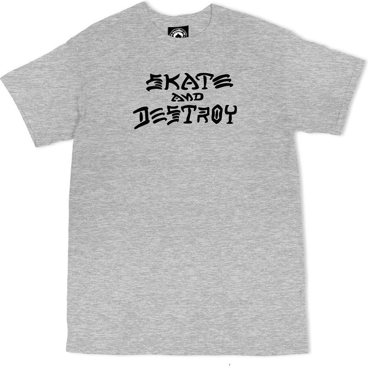 Thrasher Skate And Destroy T-shirt Met Korte Mouwen Grijs S Man