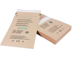 100 st Sterilisatiezakjes Selfseal 100 x 230 mm (100 stuks) – Zelfklevende zakken voor hitte-sterilisatie, ideaal voor medische voorwerpen, nagel- en schoonheidssalons, kapsalons en tatooshops. Hoge kwaliteit en veilig voor gebruik in autoclaaf.