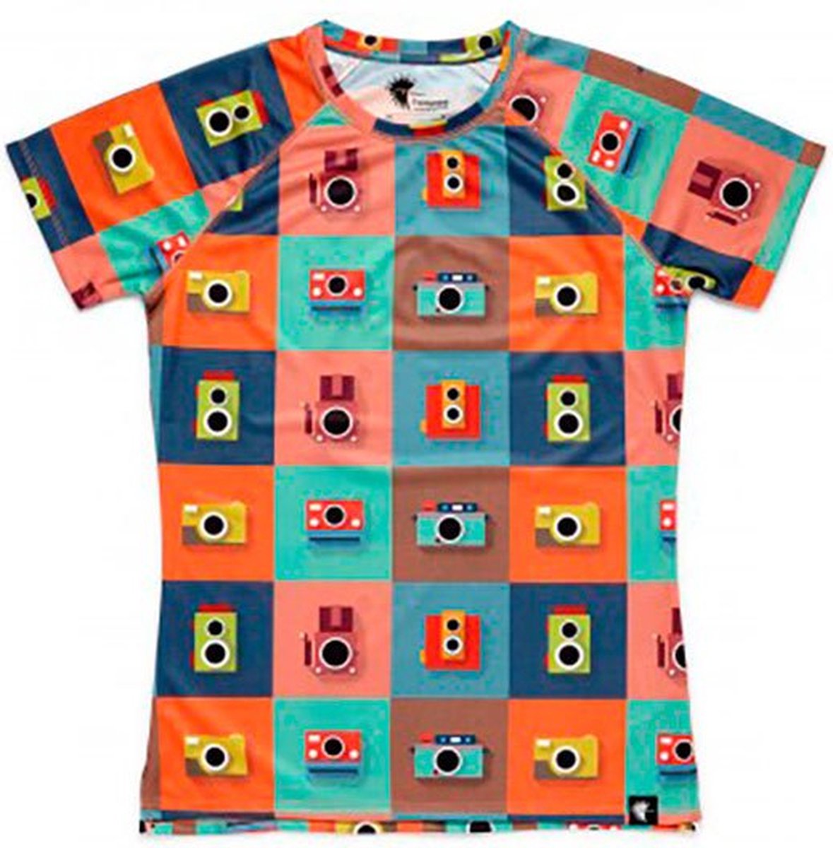 Hoopoe Color Cameras T-shirt Met Korte Mouwen Veelkleurig M Vrouw