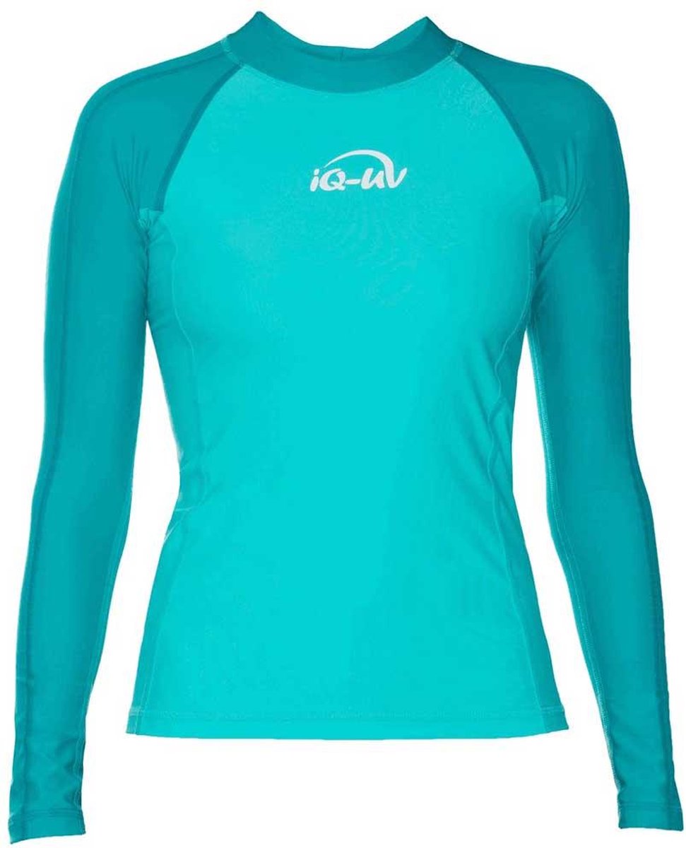 Iq-uv Uv 300 Slim Fit Rash Guard Met Lange Mouwen Blauw 2XS Vrouw