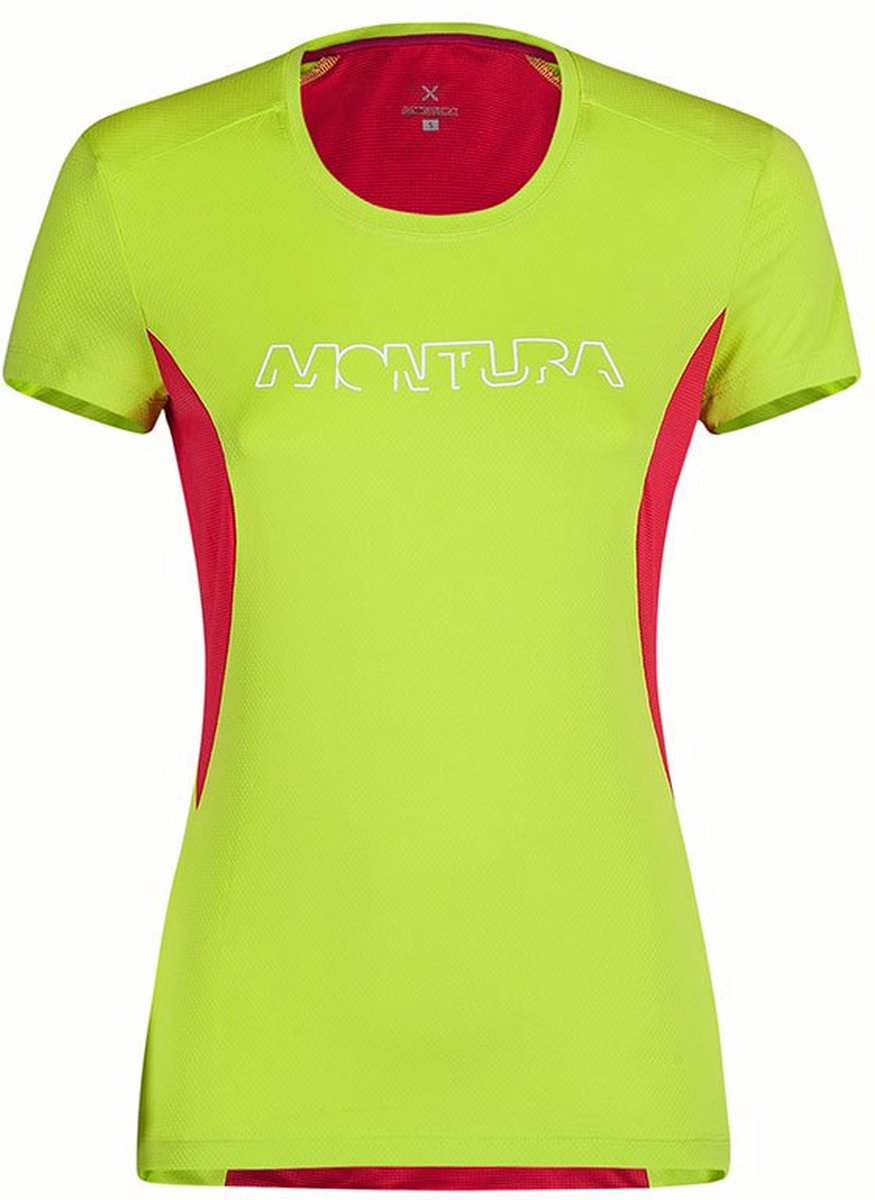 Montura Run Logo T-shirt Met Korte Mouwen Groen,Roze L Vrouw