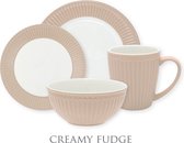 GreenGate Alice Creamy Fudge Serviesset 4-delig - 1 persoons