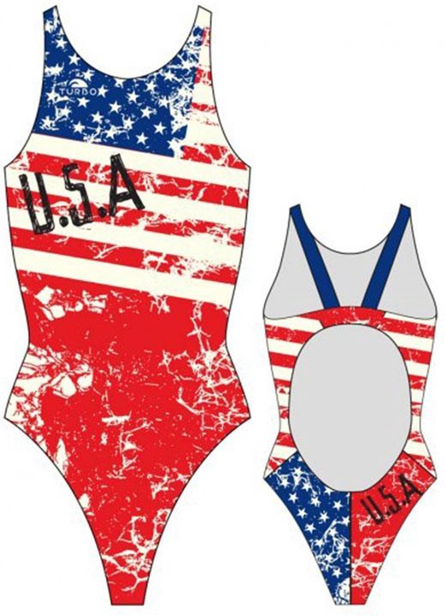 Turbo Usa Vintage 2013 Zwemkleding Rood,Blauw L Vrouw Red / Navy