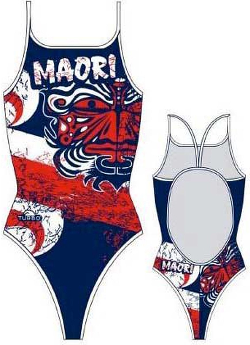 Turbo Maori Flag Zwemkleding Rood,Blauw XL Vrouw Red / Navy