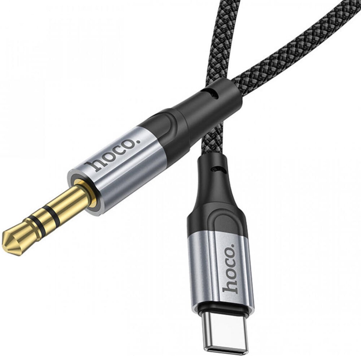 Hoco UPA26 Lightning naar 3.5mm Jack Audiokabel 1M Zwart
