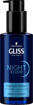 Schwarzkopf - Gliss - Night Elixer - Aqua Revive - Serum - Nachtmasker - 100ml