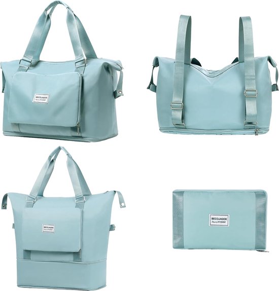 Flintronic Opvouwbare reistas, 35 liter, bagagetas, grote weekendtas, overnachtingstas