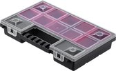 KADAX - Organisateur, boîte à outils en plastique - entrepôt de petites pièces avec couvercle transparent - entrepôt de petites pièces, boîte d'assortiment - 28x18cm, 1 pièce