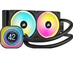 Corsair iCUE LINK H100i LCD - Vloeistofkoelsysteem processor - Afmeting radiator: 240 mm