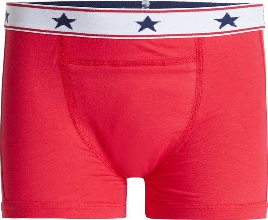 UnderWunder jongens boxer – absorberend ondergoed - oefenbroekjes broekplassen - Rood maat 152 (set van 2)