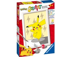 foto van Ravensburger CreArt Pokémon Pikachu Pose - Schilderen op nummer voor kinderen