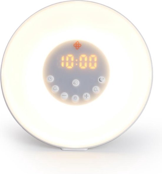 Réveil lumineux - Réveil détendu - 7 couleurs - Éclairage LED- Intensité  variable -... | bol