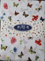 Dekbedovertrek Janneke Brinkman Vlinders en bloemen maat 200x220 cm met 2 kussenslopen - dekbedhoes