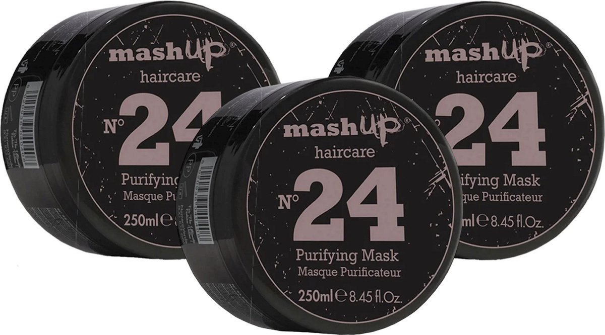 mashUp haircare N° 24 Purifying Mask 250ml - 3 stuks