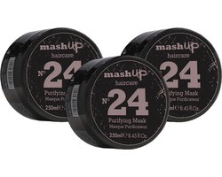mashUp haircare N° 24 Purifying Mask 250ml - 3 stuks