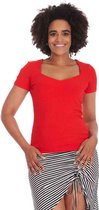 Banned - Fara Top - 2XL - Rood