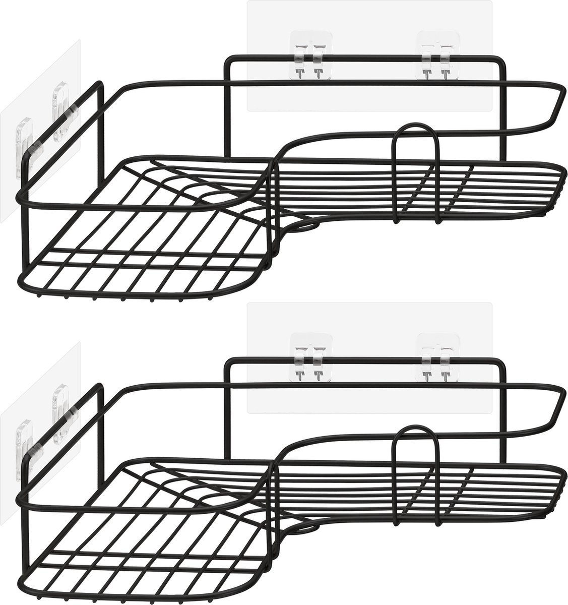 Douchewisser zwart met houder, siliconen trekker, douche, raamtrekker, zonder boren, voor badkamer, glazen deur, spiegel, tegels, autoruit
