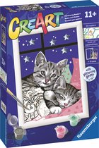 Ravensburger CreArt Sleepy Kitties - Schilderen op nummer voor kinderen