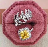 Haymer Sieraden Morganna Ring Voor Vrouwen Zilver 17.25 mm / maat 54 HJ2022149YZK54