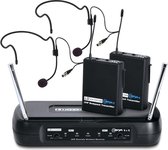 LD Systems ECO 2X2 BPH 2 - Microfoons - Dubbele draadloze UHF headset microfoon set
