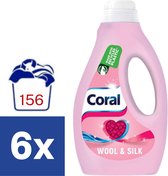 Coral Wool & Silk Vloeibaar Wasmiddel - 6 x 1.17 l (156 wasbeurten)