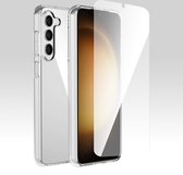 Podec Hoesje Geschikt voor Samsung Galaxy S23 Plus Doorzichtig Telefoonhoesje - Anti-Shock Case Cover met 1x Screenprotector