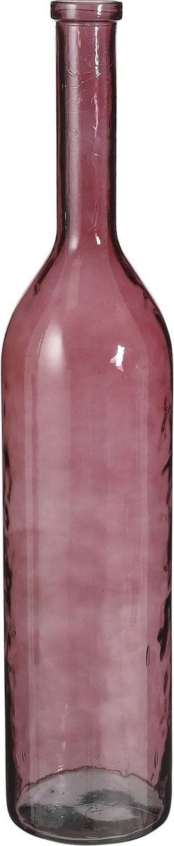 Mica Decorations Vaas Rioja - 21x21x100 cm - Gerecycled glas - Rood