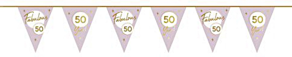 ‘Fabulous 50’ Lila & Goud – 10 Meter