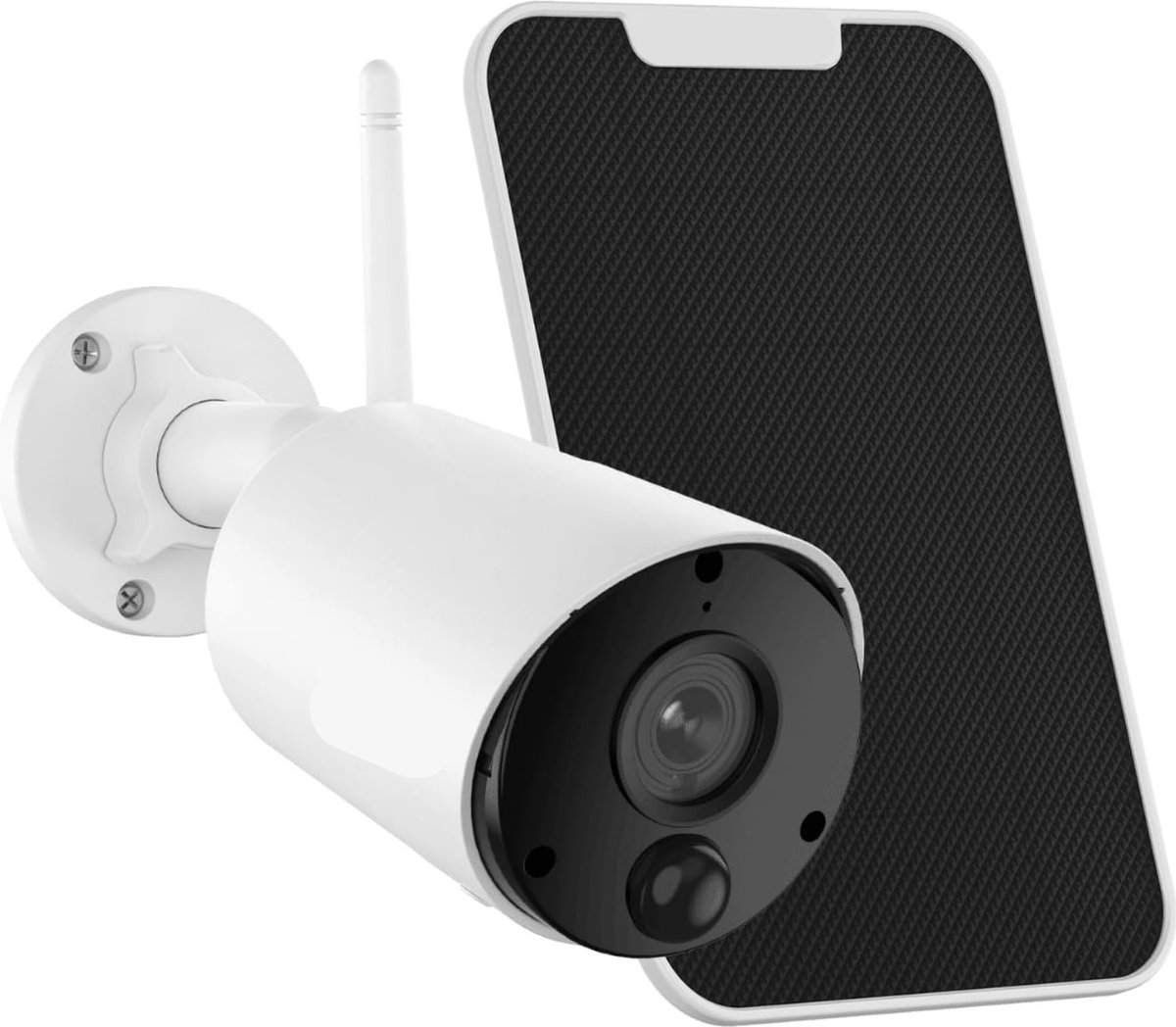 Camerabewaking Draadloos - Beveiligingscamera Draadloos Buiten - Camerabewaking Voor Buiten - Wifi Beveiligingscamera Set Buiten - Wit