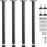 Set van 4 haarspeld tafelpoten, metalen meubelpoten elegante moderne stijlen, doe-het-zelf meubelpoten breed toepasbaar voor eettafel, salontafel, pc, 70 cm
