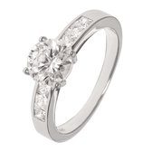 Juwelier Zwartevalk ZILVEREN (GERHODINEERD) RING 21.256/17¼--