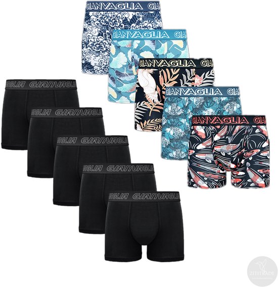 Gianvaglia Boxers pour hommes - Pack de 10 - Taille L - Sous-vêtements pour hommes - Modèle 1580