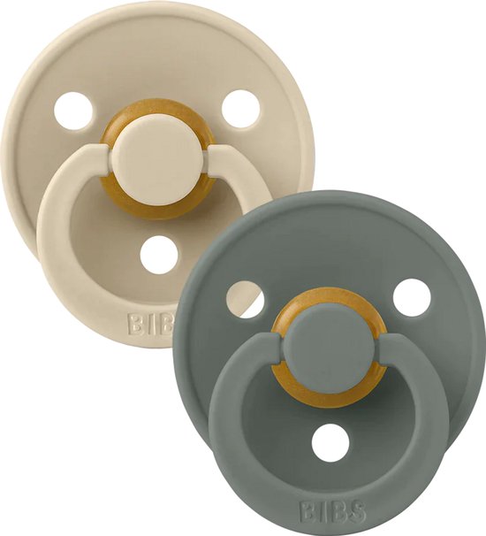 Bibs Fopspeen Maat 2 6-18 mnd Vanilla Pine 2 stuks van BIBS — afbeelding 3