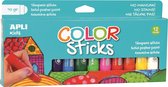 APLI Kids APLI - Kleurstok dik basis 12 kleuren