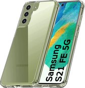 LuxeBass Coque en Siliconen adaptée pour Samsung Galaxy S21 FE - Transparent - Soft Cover - Étui de téléphone - Étui de téléphone portable - Étui de téléphone