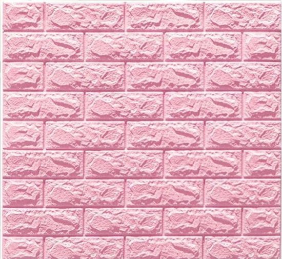 Velox Tegelsticker 10-Pack Roze – Zelfklevende Muursticker Baksteen – Plaktegels –Tegelstickers – Zelfklevende tegels – Tegel muurstickers zelfklevende – Tegelstickers badkamer – Plaktegels keuken – Waterdicht