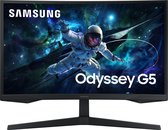 Bol.com Samsung Odyssey G5 LS27CG552EUXEN - QHD Curved Gaming Monitor - 27 inch - 165hz aanbieding