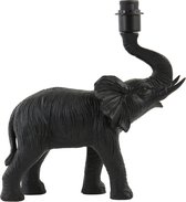 Light & Living Tafellamp Elephant - Mat Zwart - excl. kap